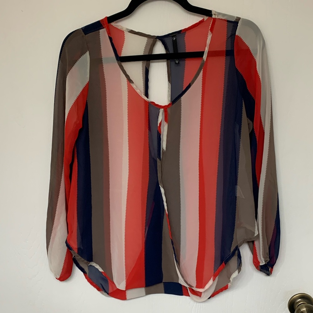 Flowy stripe top